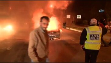 Dehşete kapılan sürücü gözyaşlarını tutamadı
