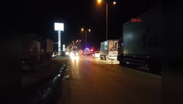 Kamyonun çarptığı 2 kişiden biri öldü, biri yaraladı