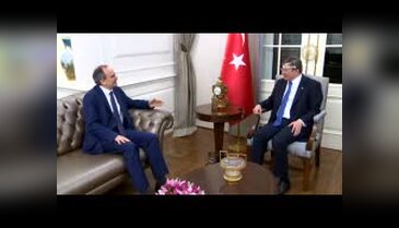 Davutoğlu, Erdem Başçı ile görüştü