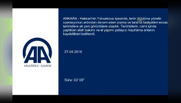 Hakkari'de teröristler böyle görüntülendi