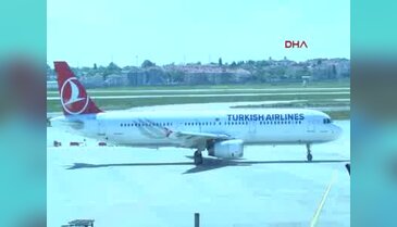 THY uçağı boşaltıldı