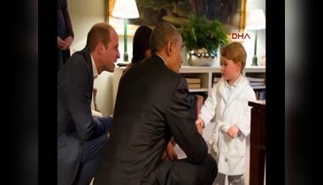 Prens George'un Obama'yı karşıladığı bornoz Denizli'den