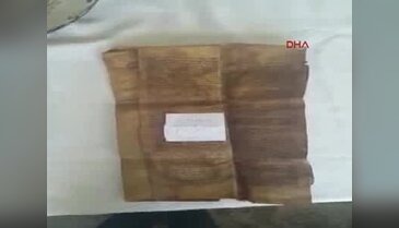 Balina derisine yazılı tevrat ele geçirildi