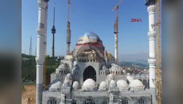 Çamlıca Camii havadan görüntülendi