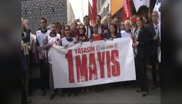 Kazancı Yokuşu'nda 1 Mayıs anması