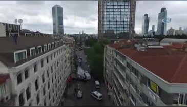 Polisin müdahalesi havadan görüntülendi