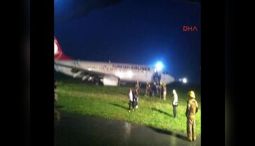 THY uçağı Priştina'da pistten çıktı
