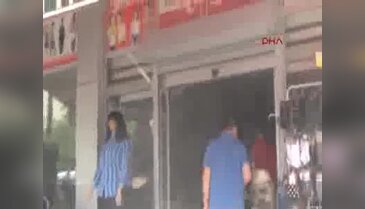İslahiye'de giyim mağazasında yangın