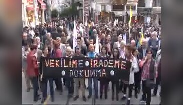 HDP'nin vekilime donuma eylemine polis müdahalesi