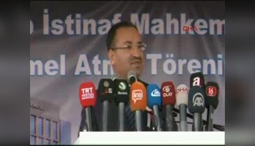 Bakanlar adalet sarayının temel atma törenine katıldı