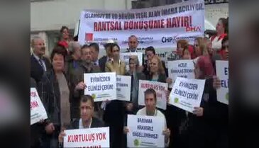 Gaziosmanpaşa'da acele kamulaştırma protestosu