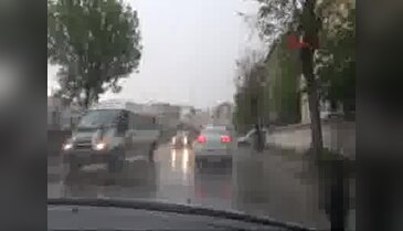 Sağanak yağış kazaya neden oldu