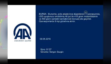 Bursa'da zehir tacirleri 3 farklı operasyonda yakalandı!