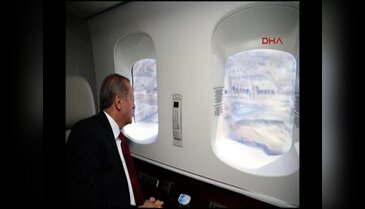 Erdoğan, 3. havalimanı inşaatında inceleme yaptı