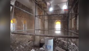 150 yıllık camide restorasyon çalışması başladı