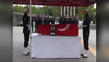 Şehit polis Fatih Nair için İstanbul Emniyeti'nde tören düzenlendi