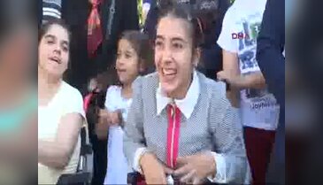 Protokolden engelliler için 'Empati yürüyüşü'