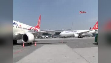 THY'nin Milli Takım için boyadığı uçak görüntülendi