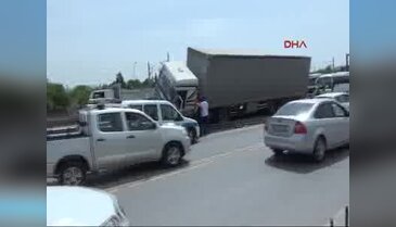 D-100'de TIR dehşeti!