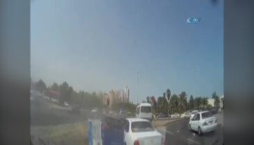 Freni patlayan araç dehşet saçtı