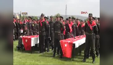 Bursa'da engelliler çakı gibi asker oldu