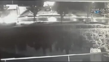 Maltepe'deki patlama güvenlik kamerasında