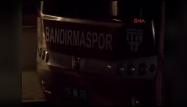 Bandırmaspor takım otobüsüne silahlı saldırı!