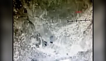 Dağlıca'da bölgesinde PKK'ya ait havan mevziisi böyle imha edildi