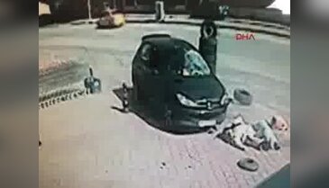 Ankara'da feci kaza güvenlik kamerasına yansıdı