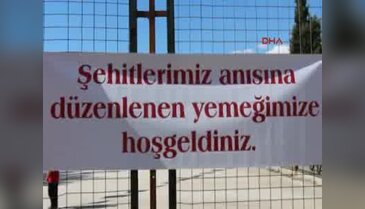 Şenlik yerine şehitler için mevlit