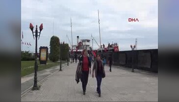 Samsun'da Bandırma Müze Gemisi'ne ziyaretçi akını