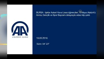 Bursa'da askeri lise öğrencilerinden "kahramanlar" için video klip