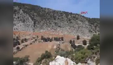 Marmaris'te Cennet Koy'daki kaçak yapılar yıkıldı