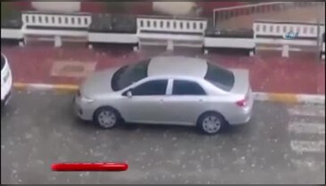 Ceviz büyüklüğünde dolu yağdı
