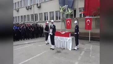 Bursa'da şehit polis son yolculuğuna uğurlandı