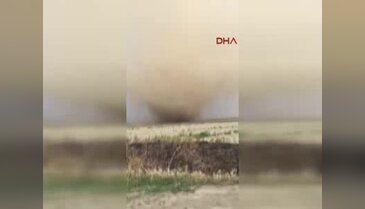 Aydın'da oluşan hortum korkuttu