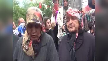Zonguldak'ta işçi yakınları yürüdü