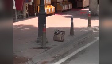 Vatandaşın şüpheli çanta merakı