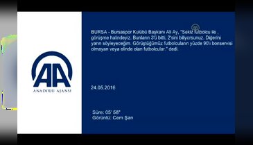 Bursaspor Başkanı Ali Ay, "Serdar Aziz'e teklif geldi"