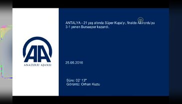 21 yaş altında Süper Kupa'yı Bursaspor kazandı