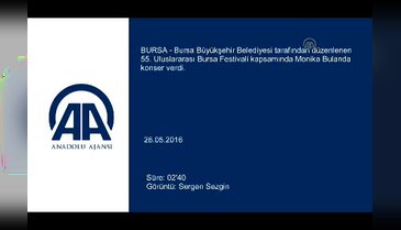 55. Uluslararası Bursa Festivali'nde Monika Bulanda konser verdi