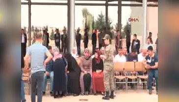 Midyat şehitleri törenle uğurlandı