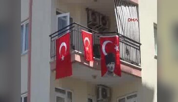 Şehit Üsteğmen'in ateşi Antalya'ya düştü