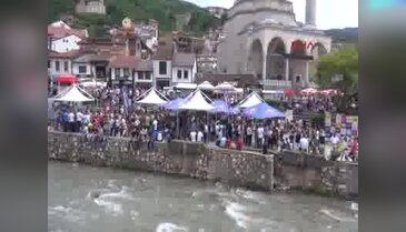 Kosova'da 12'ncisi düzenlenen 'Şambrel Rafting'e yoğun ilgi