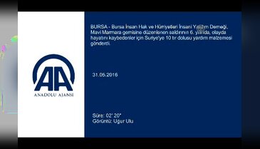 Bursa İHH'dan 10 şehide 10 TIR