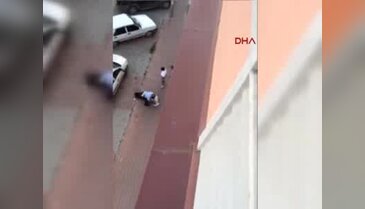 Trafik polisinin sert müdahalesi görüntülendi