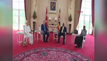 Cumhurbaşkanı Erdoğan, Ugandalı mevkidaşı Yoweri Museveni ile görüştü