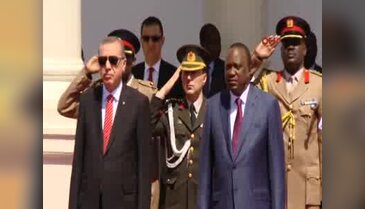 Cumhurbaşkanı Erdoğan Kenya'da resmi törenle karşılandı