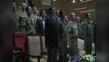 Afgan subaylardan Türk komutanlara Türkçe şiir ve şarkı dinletisi