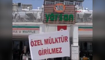 Akçay Kordonu'nu kazık çakarak 2'ye böldü